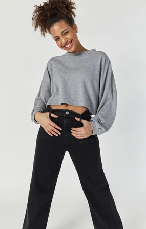 Youth Style Student Outfit Beach Day Winter Warmth Classic PALOMA MARINE WIDE LEG IN DEEP SMOKE FLEX BLUE