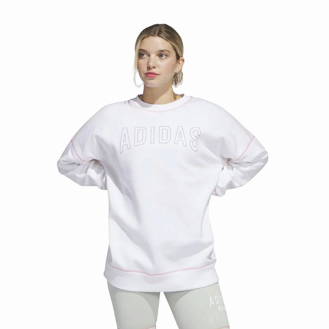 Soft Touch adidas - Women's Statement Boyfriend Crew Sweatshirt (IC1644)