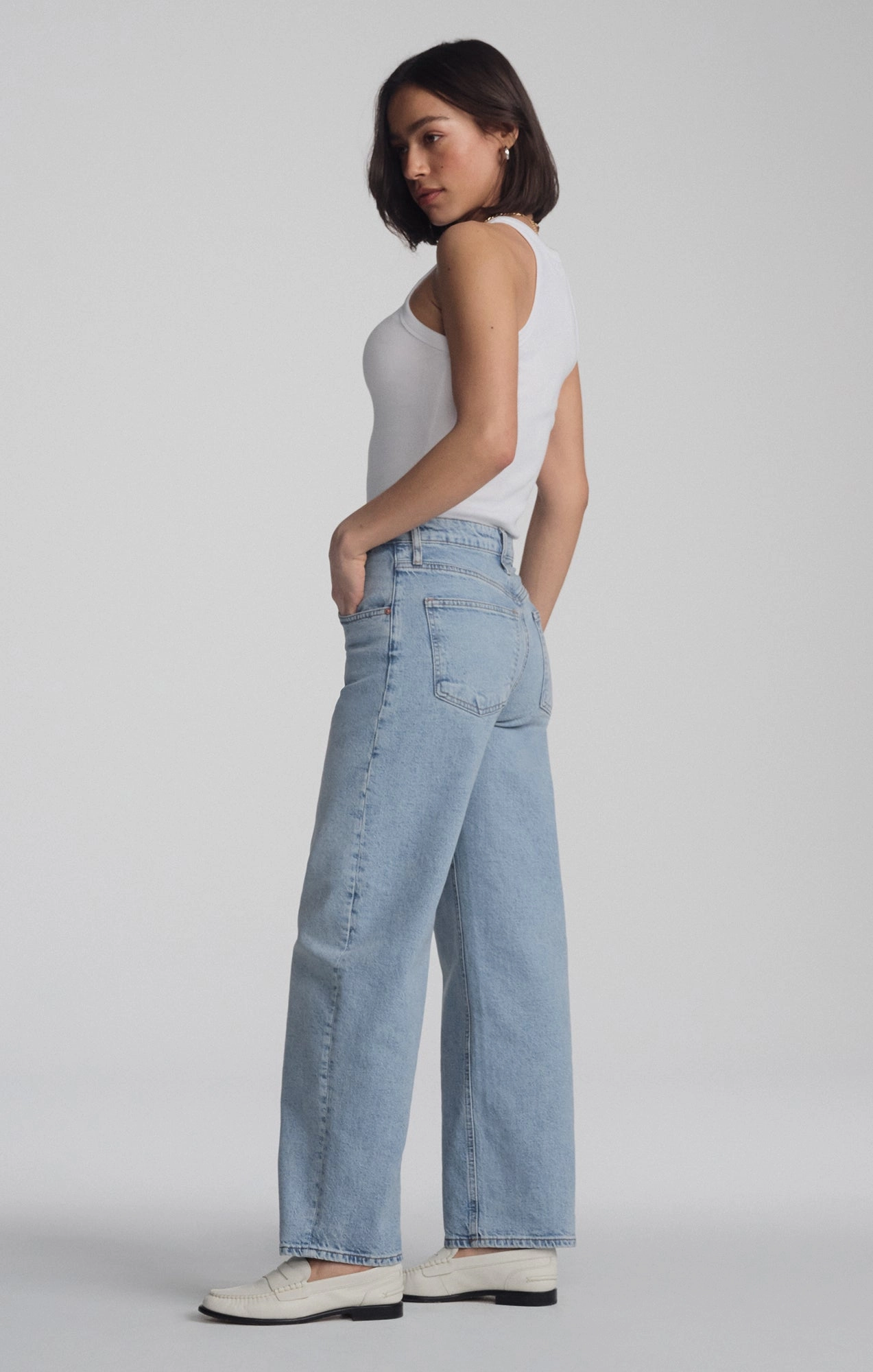 NICA BARREL IN LIGHT BRUSHED CLASSIC BLUE Couple Look Modern