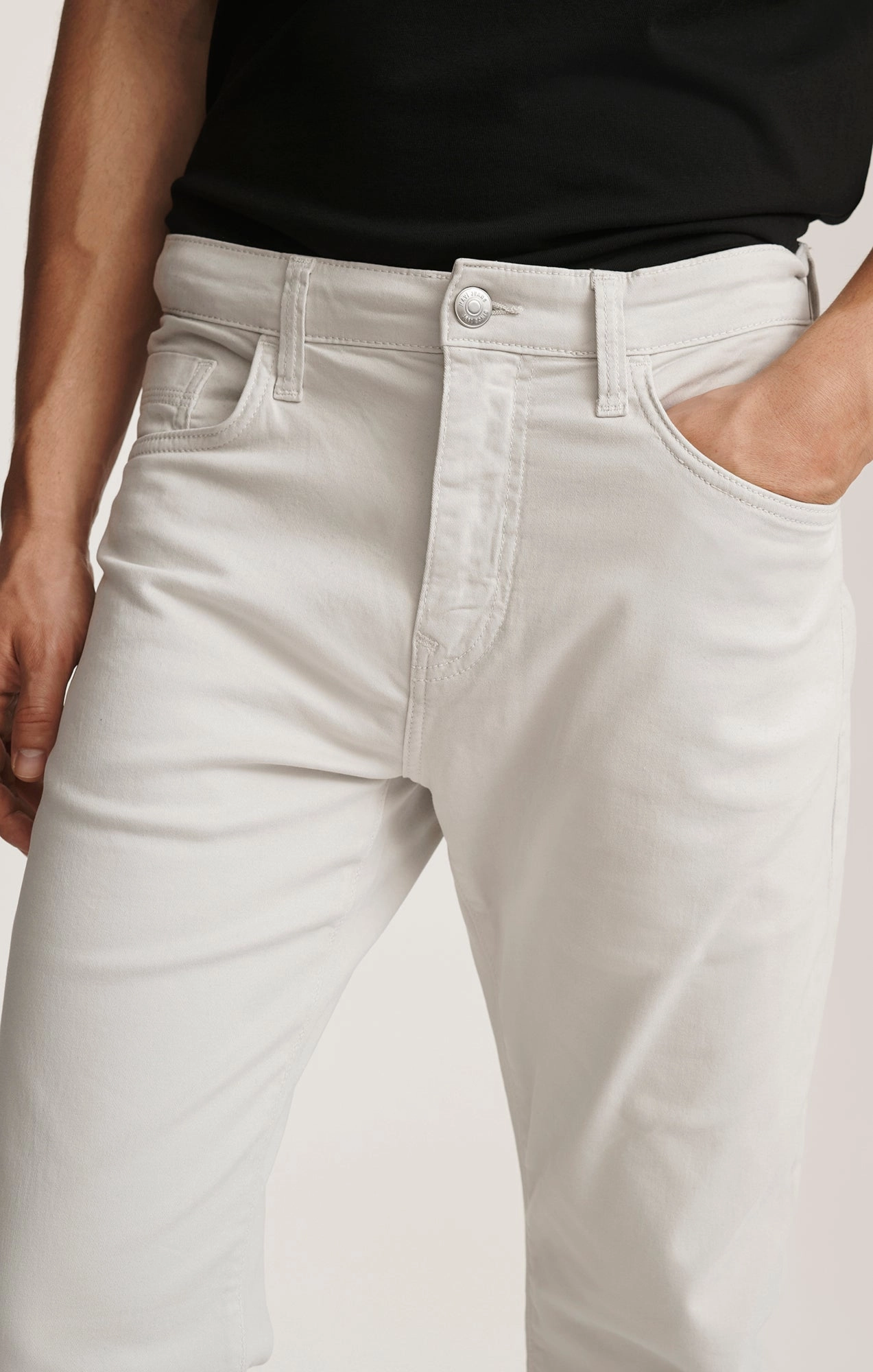 ZACH STRAIGHT LEG IN OYSTER MUSHROOM CASUAL TWILL ExpandableSidePanels All Day Comfort Fit