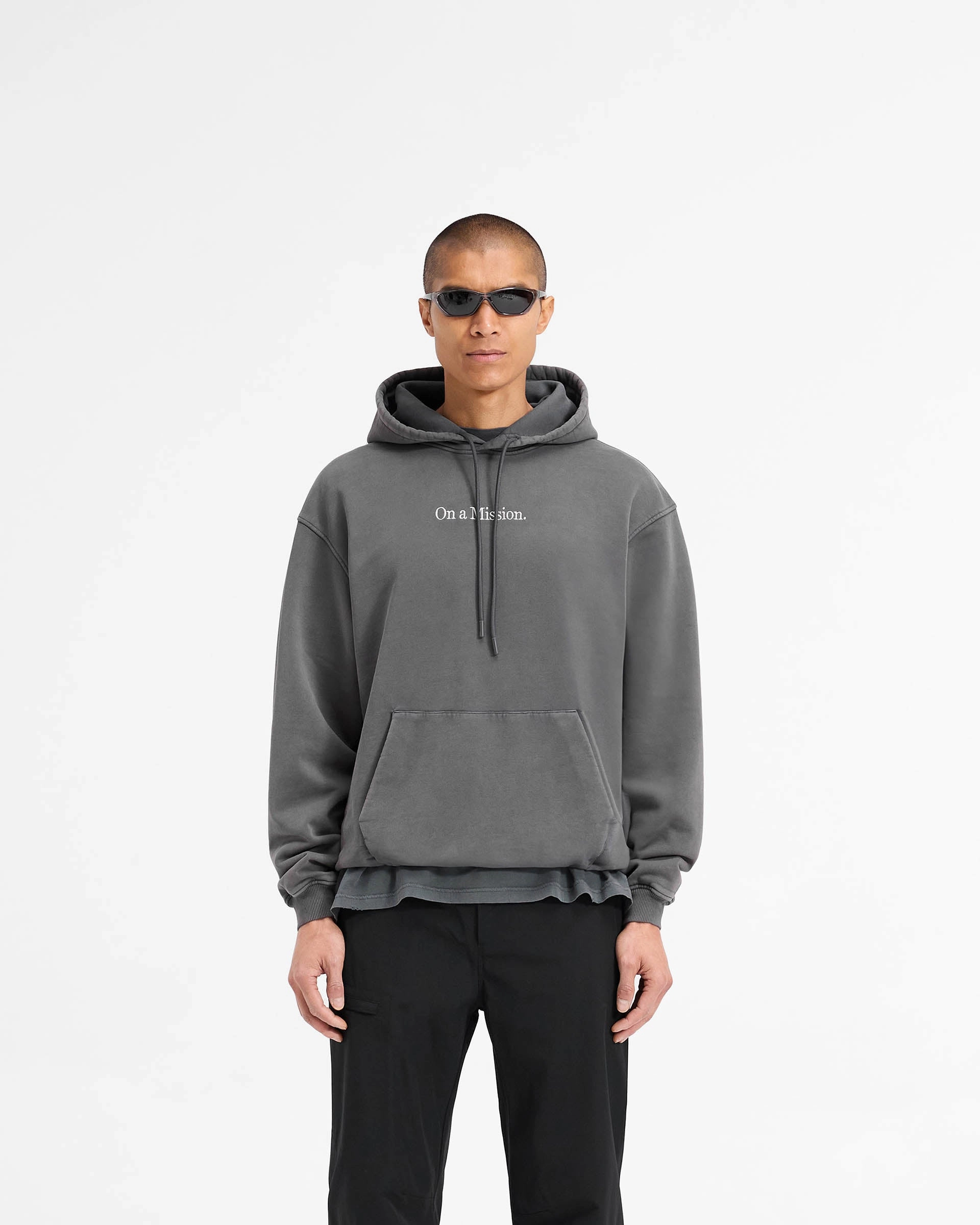 Chill Layers 247 On A Mission Hoodie - Aged Black