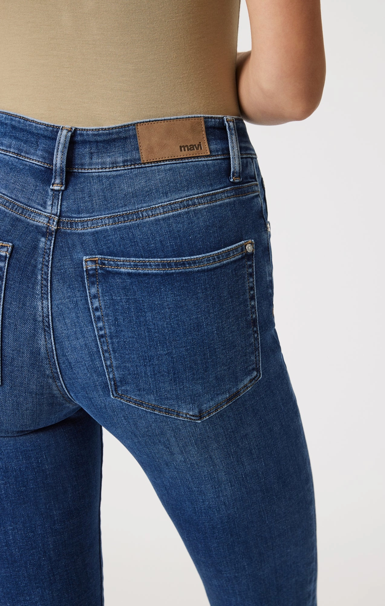 KENDRA STRAIGHT LEG IN DARK BRUSHED FEATHER BLUE Durable Athlete Fit Travel Outfit Office Wear Trendy Home Comfort