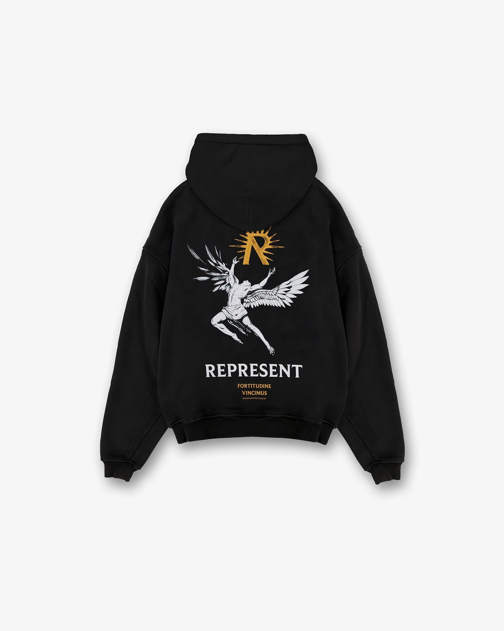 Icarus Hoodie - Jet Black Brushtail possum like