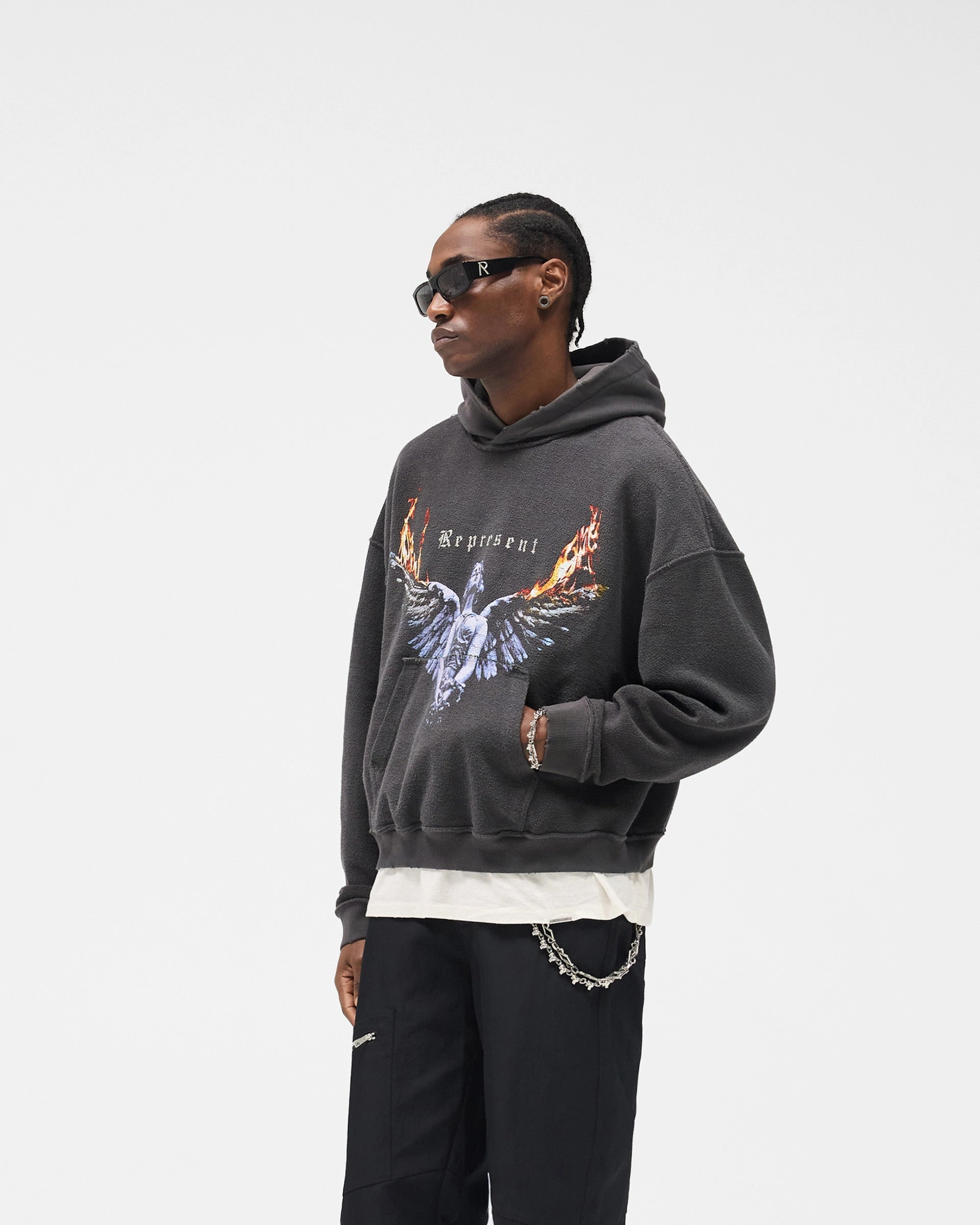 Flexible Comfort Wear Reversible Living Legacy Tour Hoodie - Sun Fade Grey