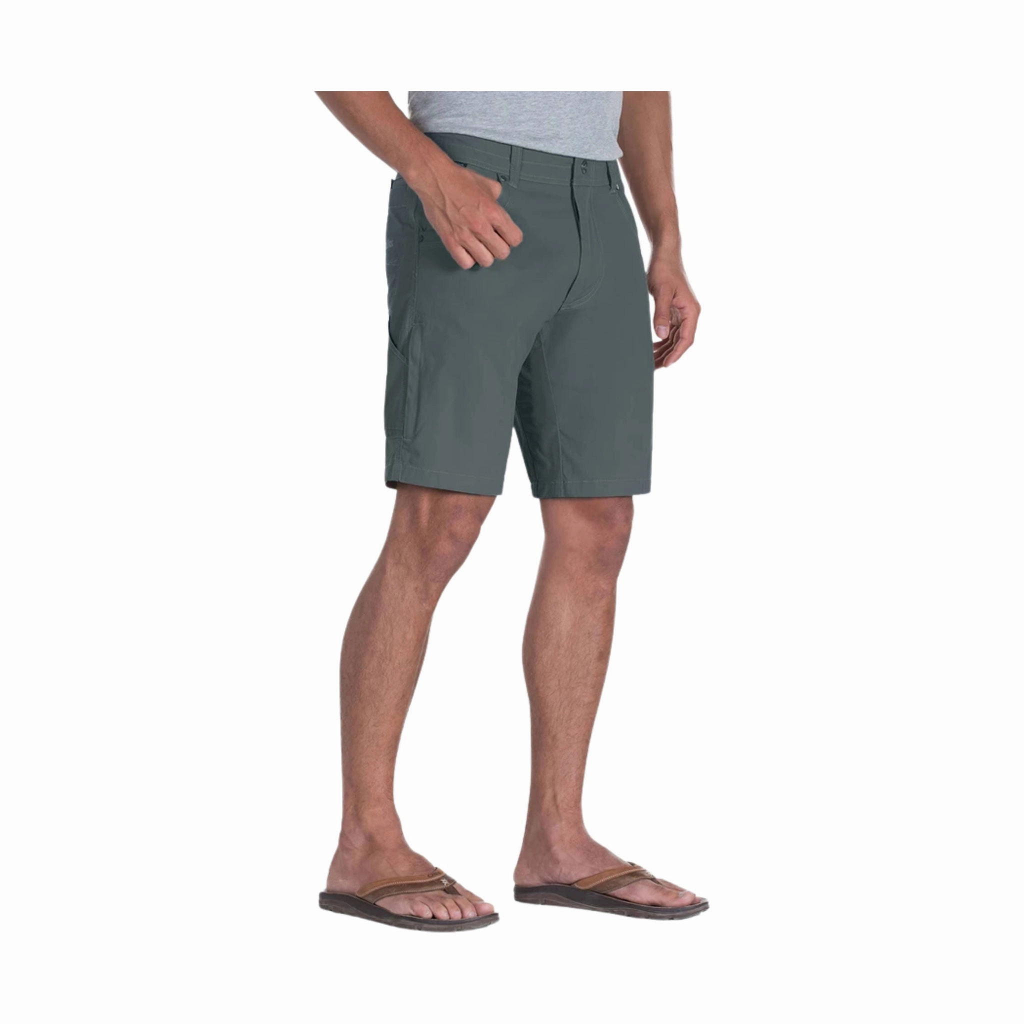 Flexible Side Panels All Purpose Kuhl Men's Ramblr 8 Inch Short - Carbon