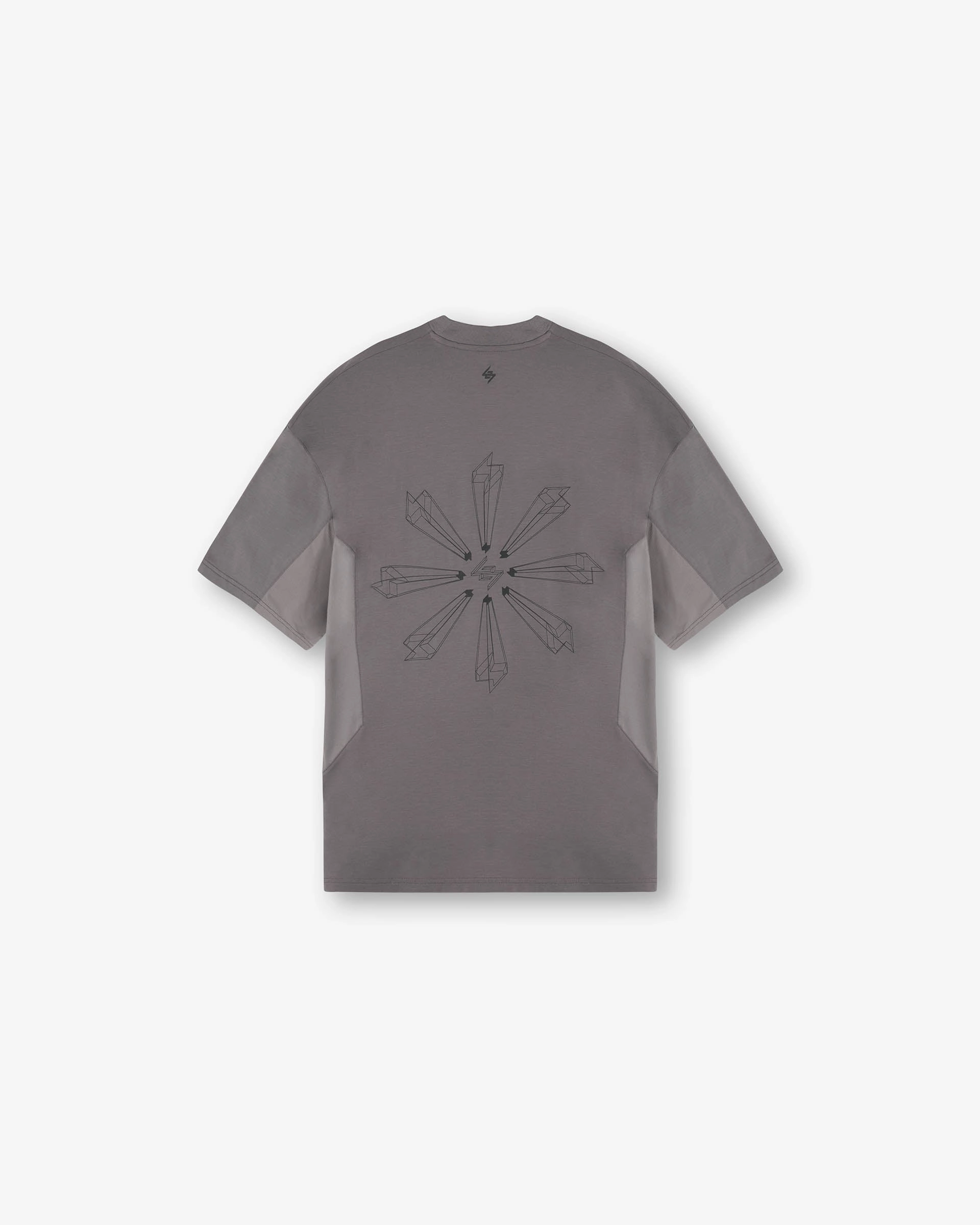 247 Uprising Oversized T-Shirt - Steel Timeless Top Water Based Ink