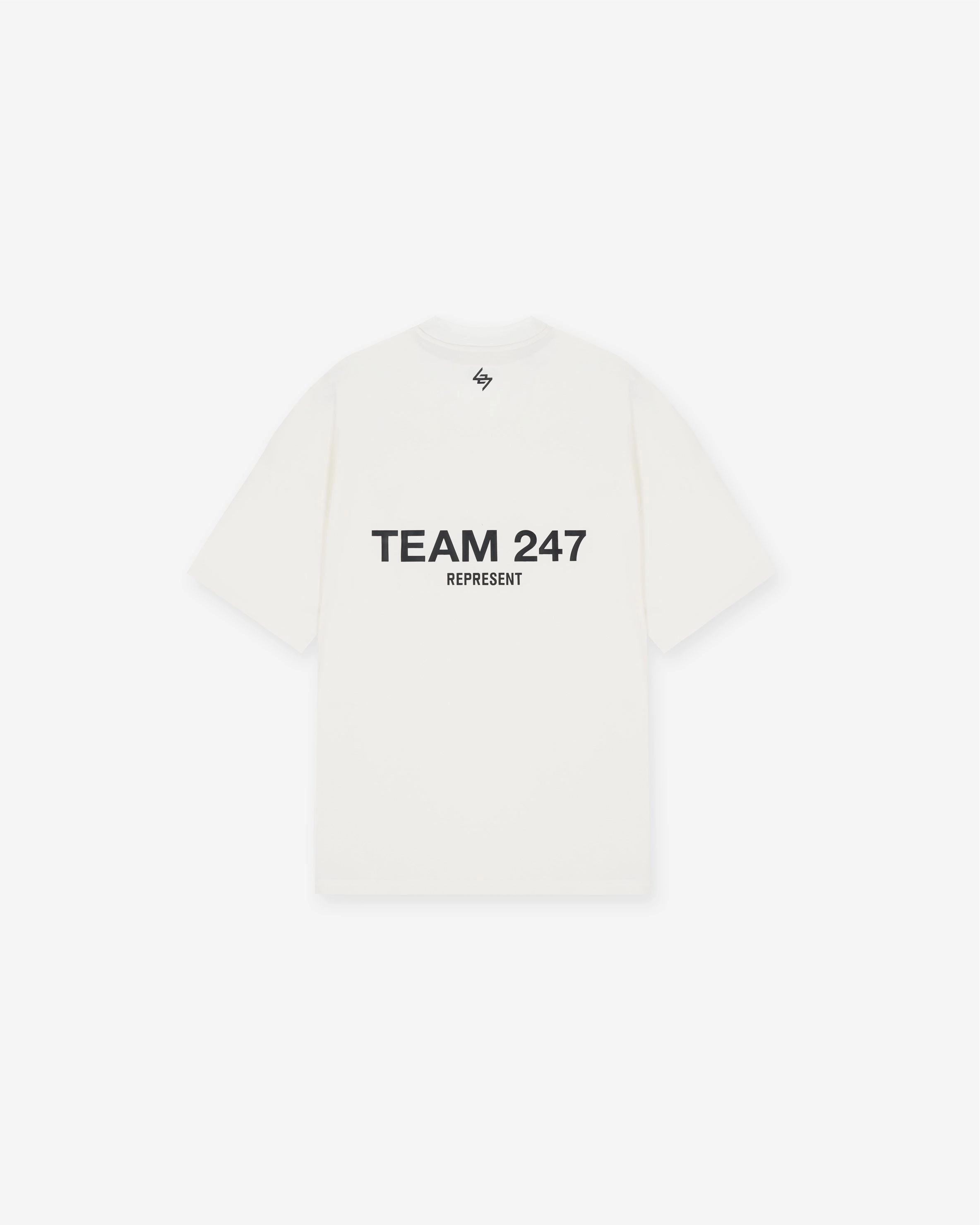 Team 247 Oversized T-Shirt - Flat White Chic and Cozy Wear Stretchable