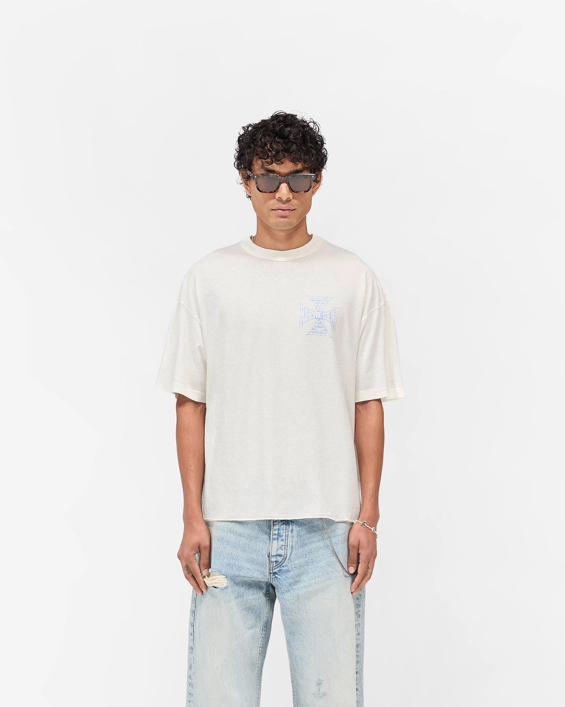 MH T-Shirt - Flat White Men's masculinity Easy Style Wear