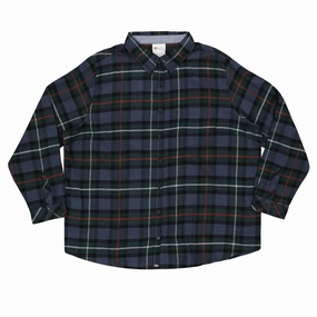 Dickies - Women's Long Sleeve Plaid Flannel Shirt (Plus Size) (FLW075A1W) PFC Free Treatment AllPurposeFastening
