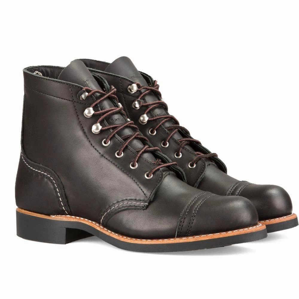 Comfortable Movement Red Wing Women's Iron Ranger 3366 Black Leather