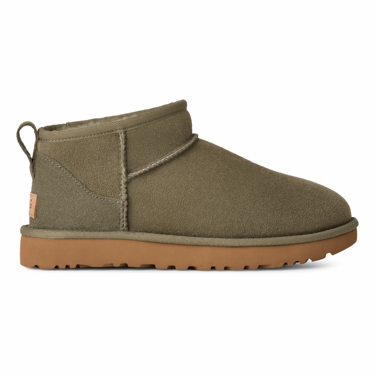 UGG Women's Classic Ultra Mini Moss Green/Amphora Slip Resistant Mountain Hike