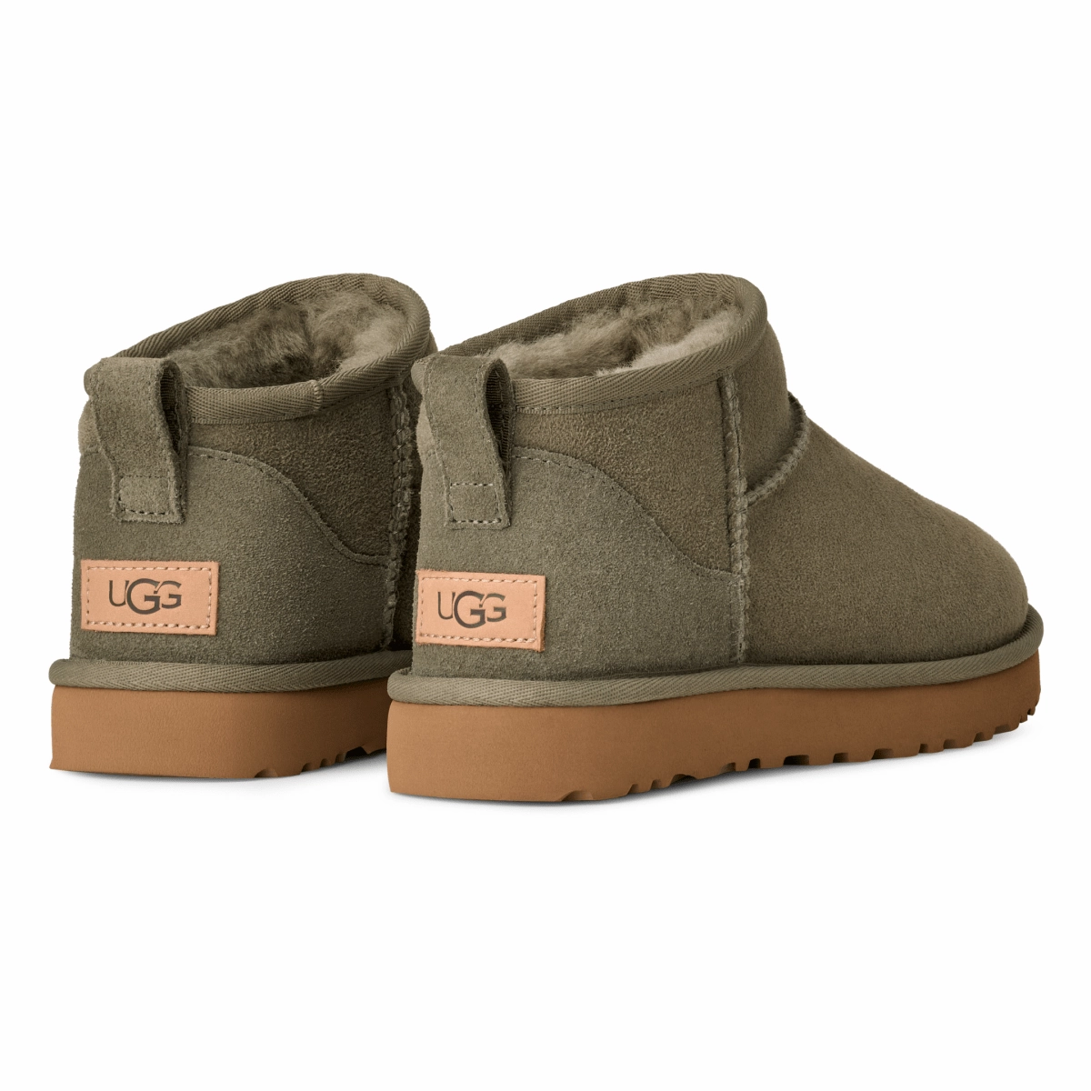Elastic Ankle UGG Women's Classic Ultra Mini Moss Green/Amphora