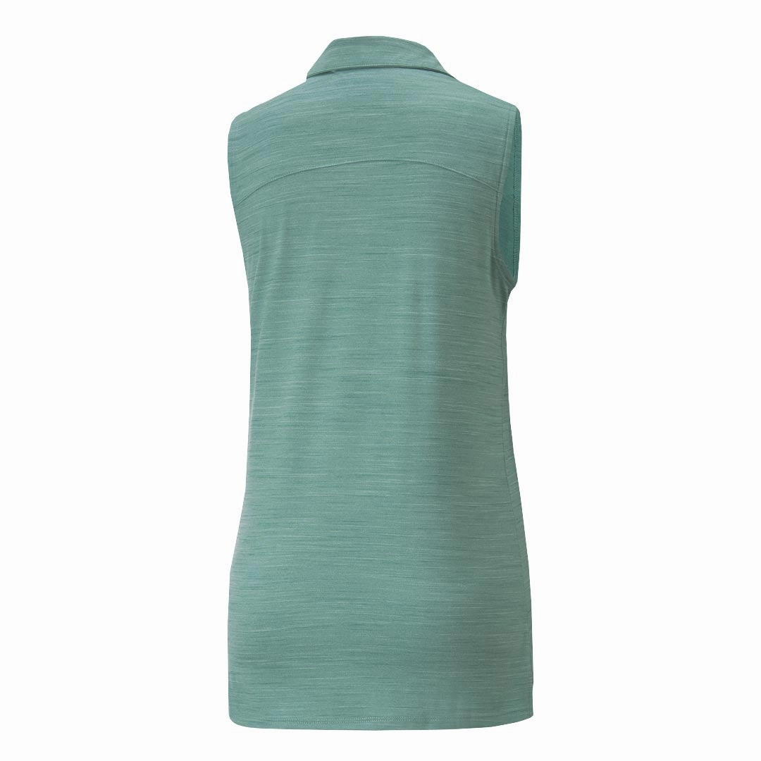 Wrinkle resistant fabric Wind Blocking Fabric Puma - Women's Cloudspun Coast Sleeveless Polo (532992 18)