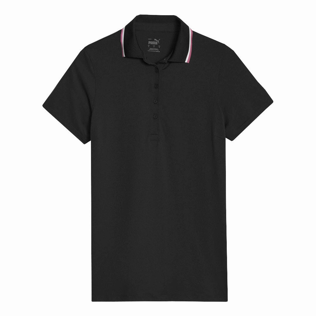 Puma - Women's Cloudspun Tipped Short Sleeve Polo (622155 01) Light Activated Cooling