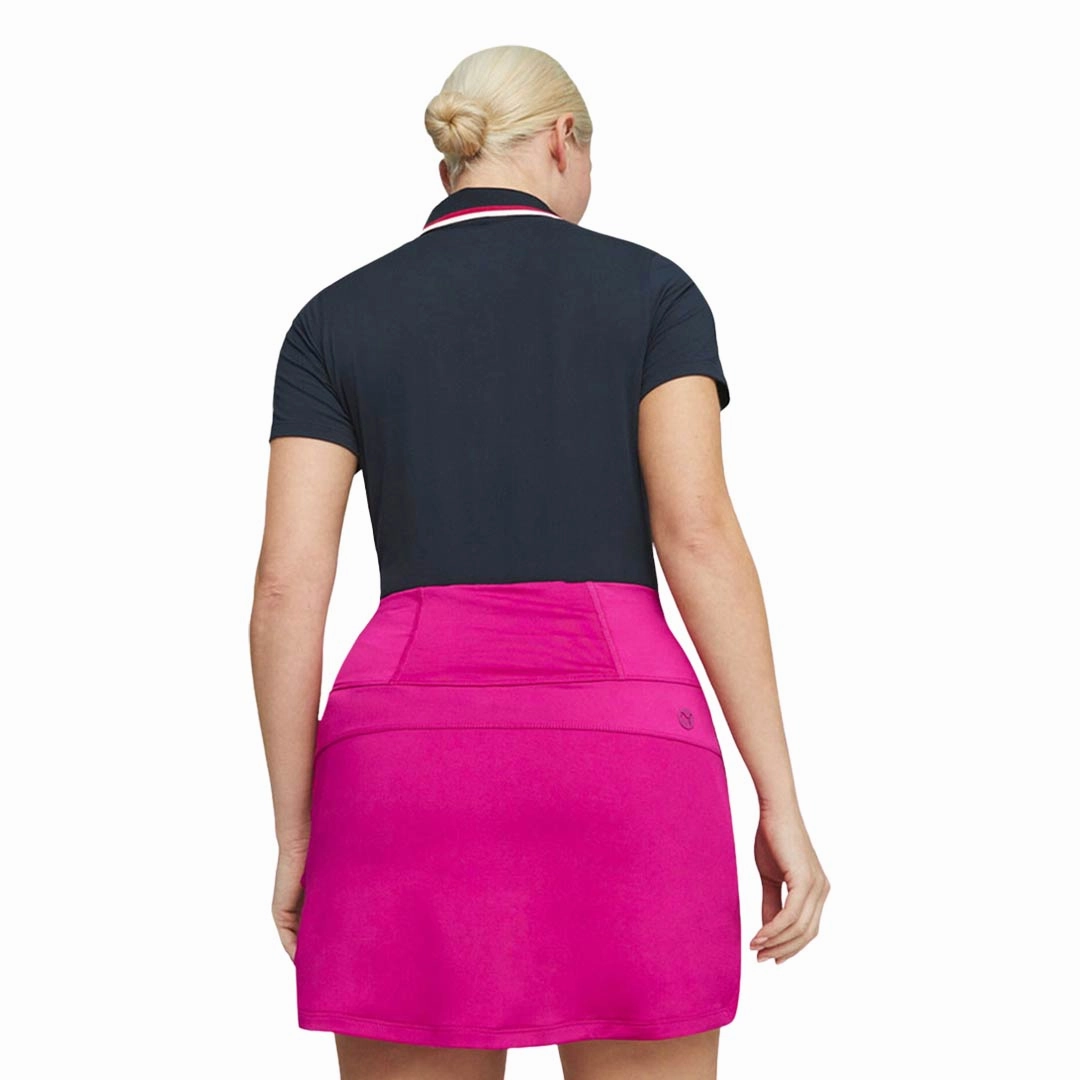 Puma - Women's Cloudspun Tipped Short Sleeve Polo (622155 03) High Visibility Trims