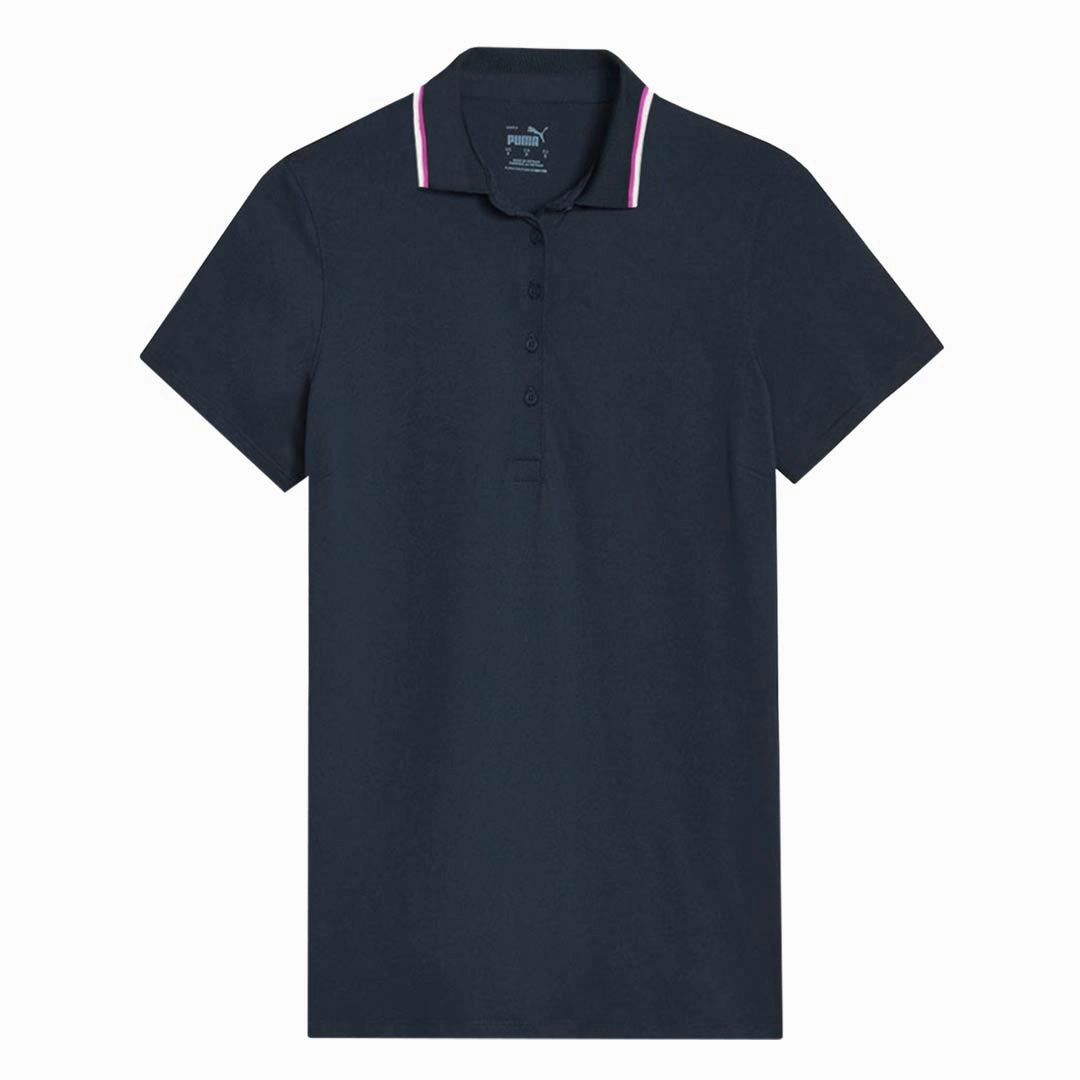 Moisture Managing Liner Puma - Women's Cloudspun Tipped Short Sleeve Polo (622155 03)