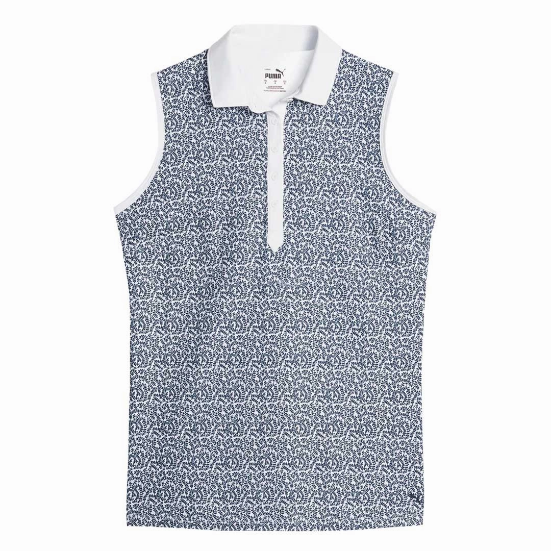 Puma - Women's CLOUDSPUN Valley Sleeveless Golf Polo (621636 01) QuickAccessPockets