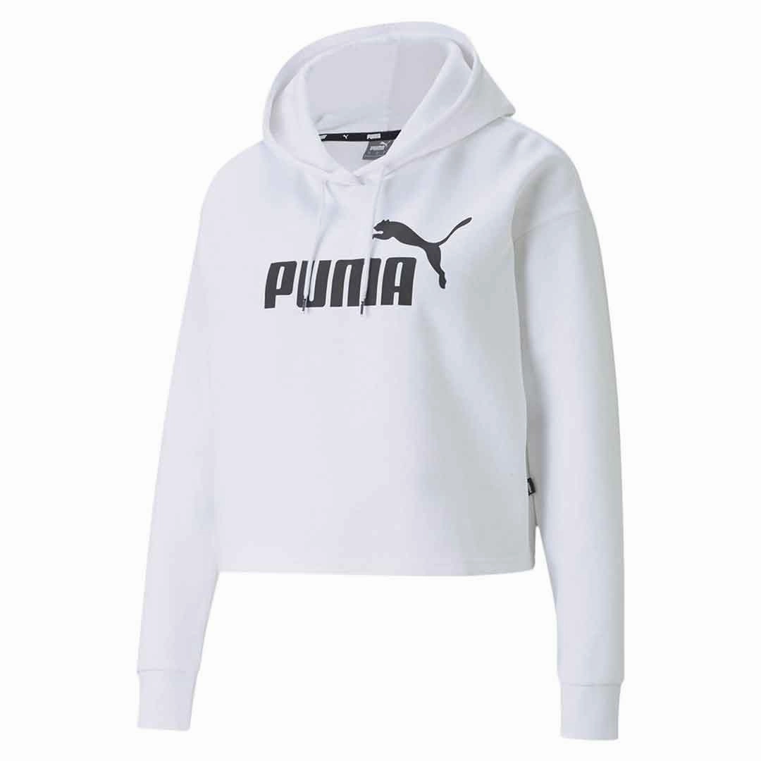 Puma - Women's Essentials Cropped Logo Hoodie (586869 02) Soft Touch Lining