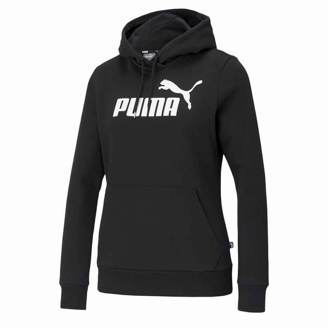 Puma - Women's Essentials Logo Hoodie (586788 01) Temperature Balancing Layer Easy Fit