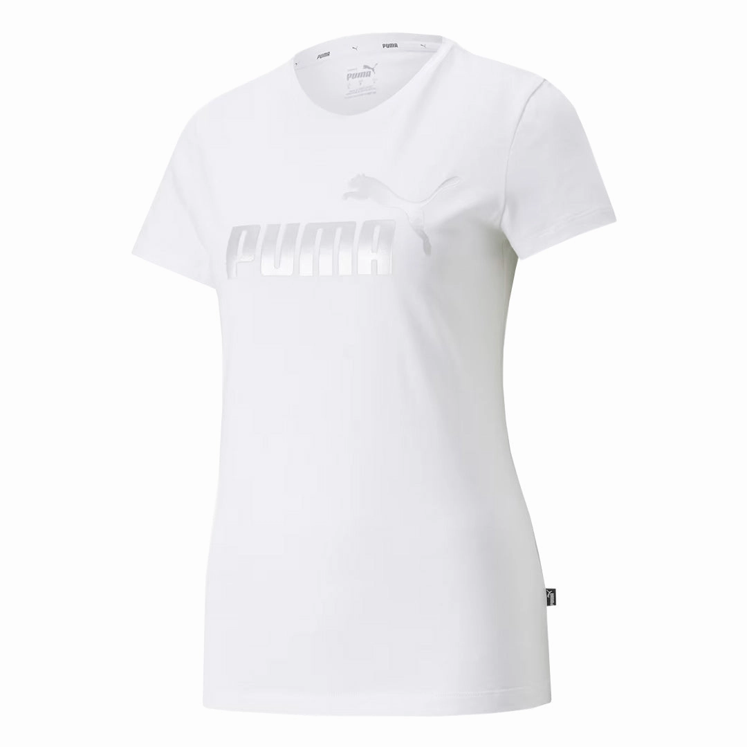 Cozy Texture Puma - Women's Essentials  Metallic Logo T-Shirt (848303 02)