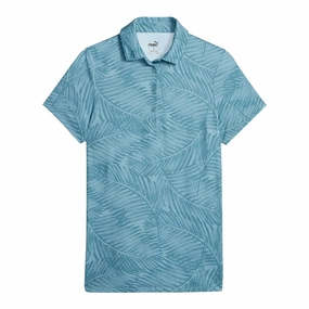 Puma - Women's MATTR Fern Short Sleeve Polo (621633 03) Sun Protection Fabric Effortless Travel Wear