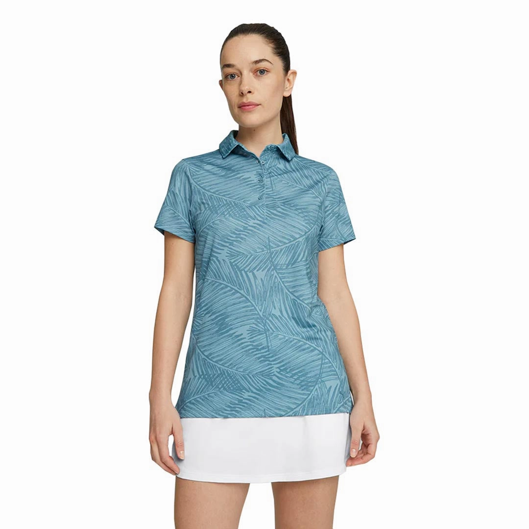 Puma - Women's MATTR Fern Short Sleeve Polo (621633 03) Anti Static Interior Daily Wear Jacket