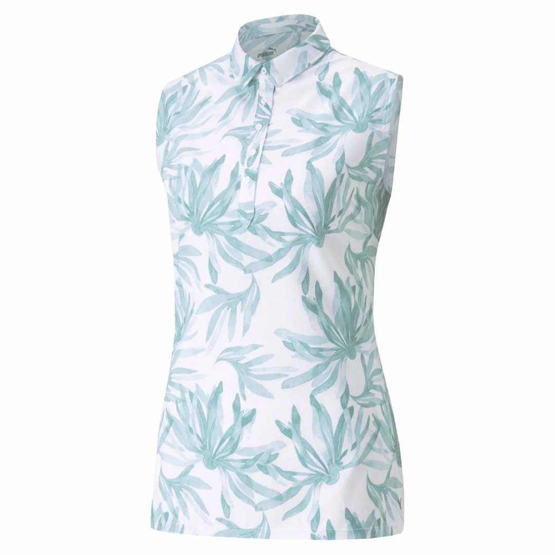 Puma - Women's MATTR Palm Sleeveless Polo (537500 03) Breathable Mesh Panels