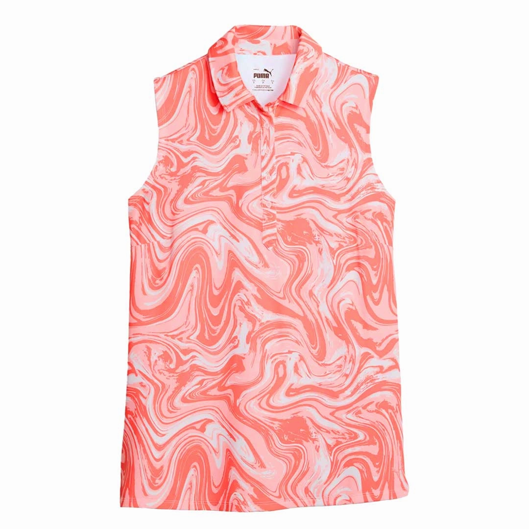 Puma - Women's MATTR Sandstone Sleeveless Golf Polo (621634 02) Quick Release Buckle