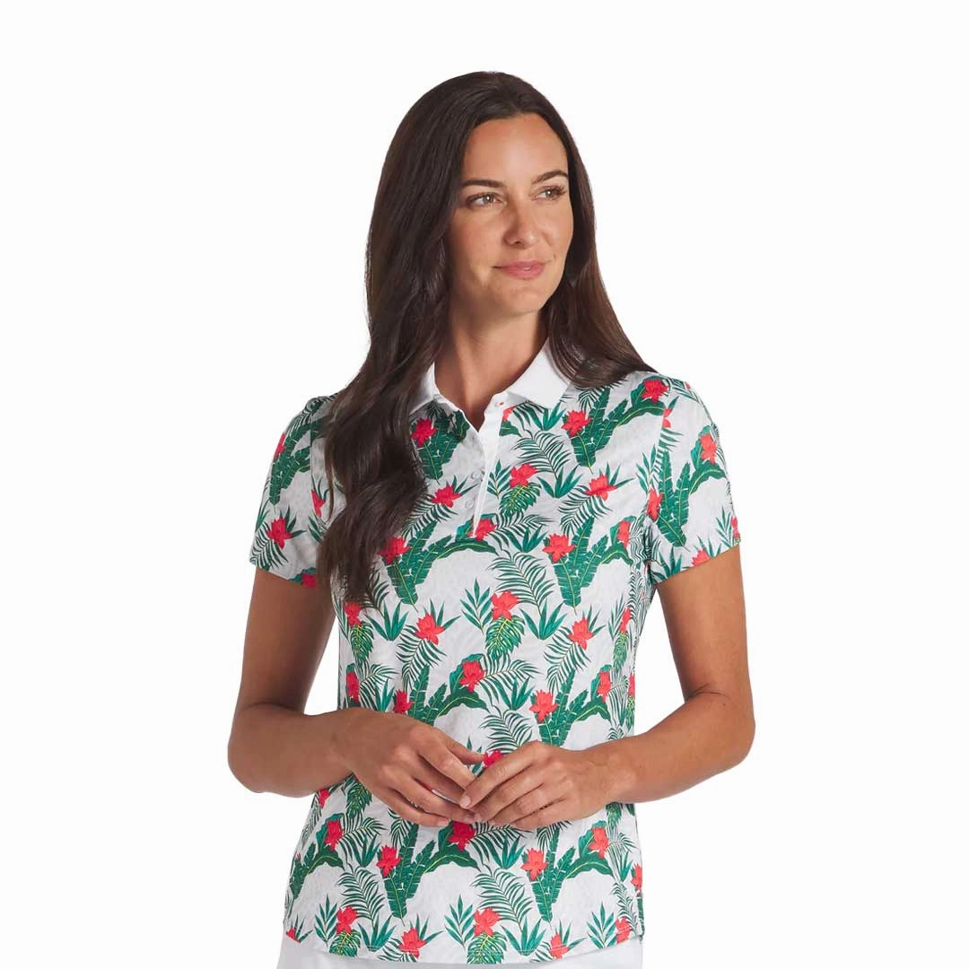 Basic Essential Layer Puma - Women's MATTR Tropic Short Sleeve Golf Polo (623925 01)
