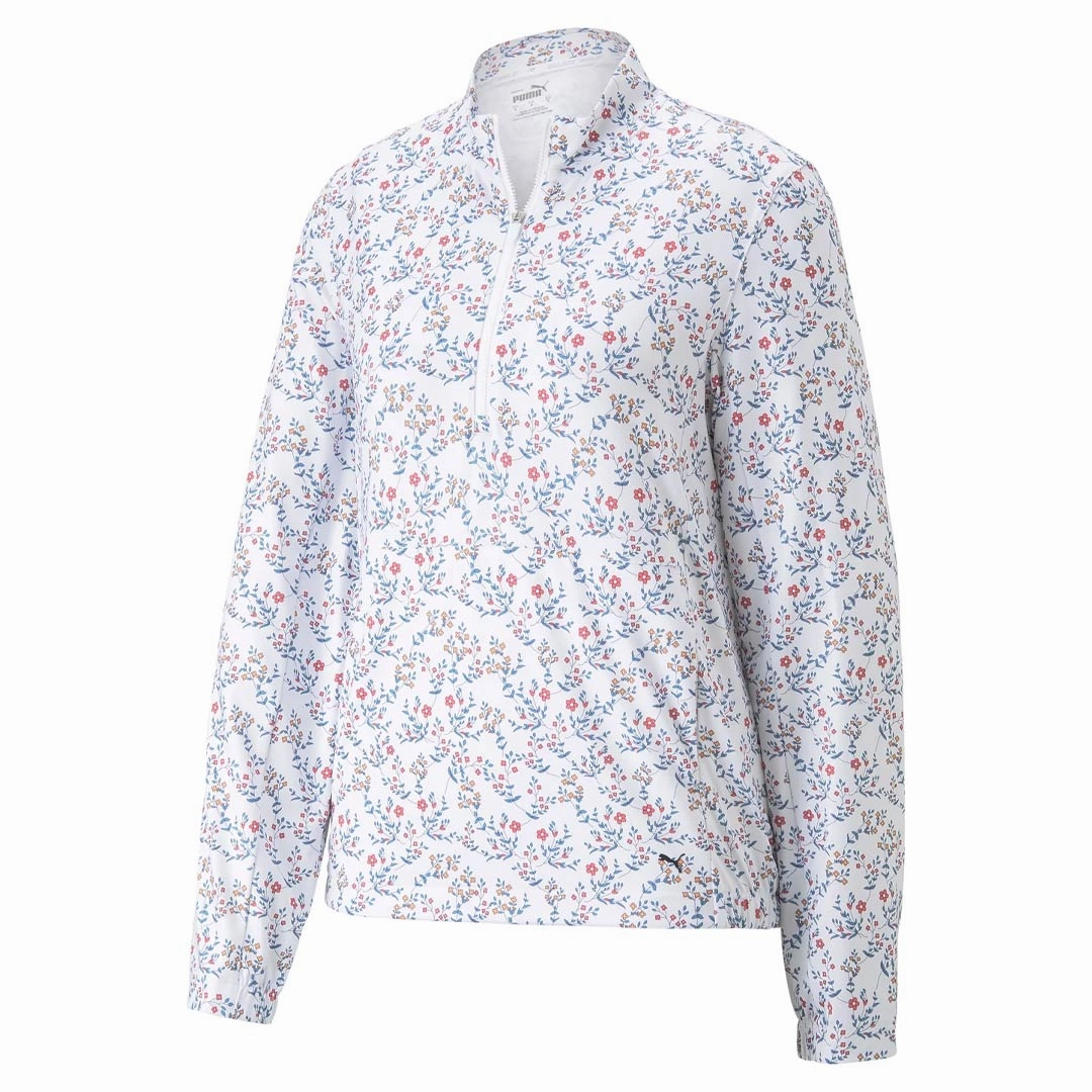 Softshell Fabric Puma - Women's Micro Floral Cloudspun 1/4 Zip (539100 01)