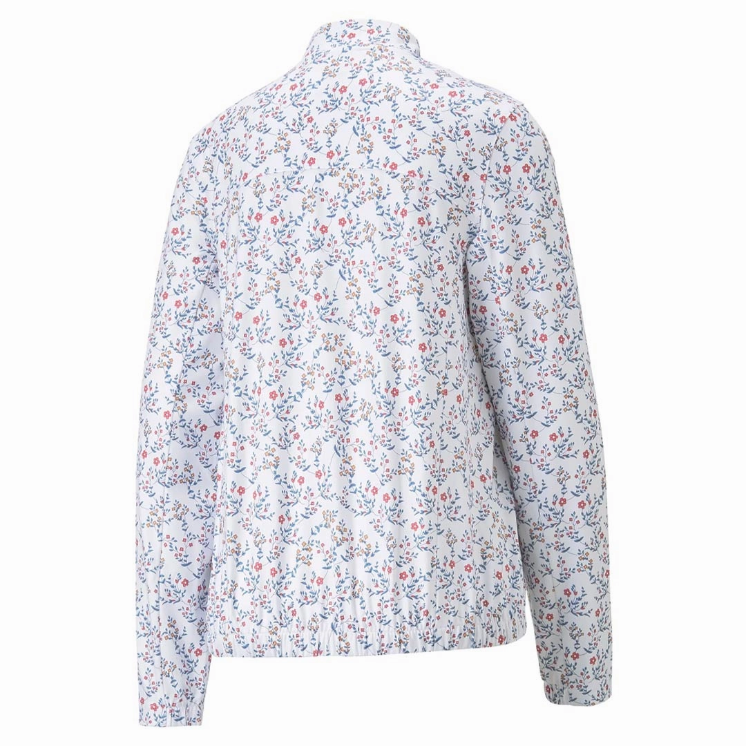 Puma - Women's Micro Floral Cloudspun 1/4 Zip (539100 01) Soft Lined Interior