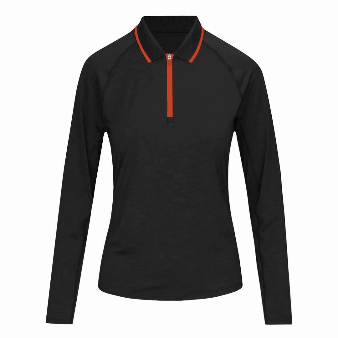 Puma - Women's You-V Long Sleeve Polo (623928 04) BondedZipperGuards Adaptive Tension Bands