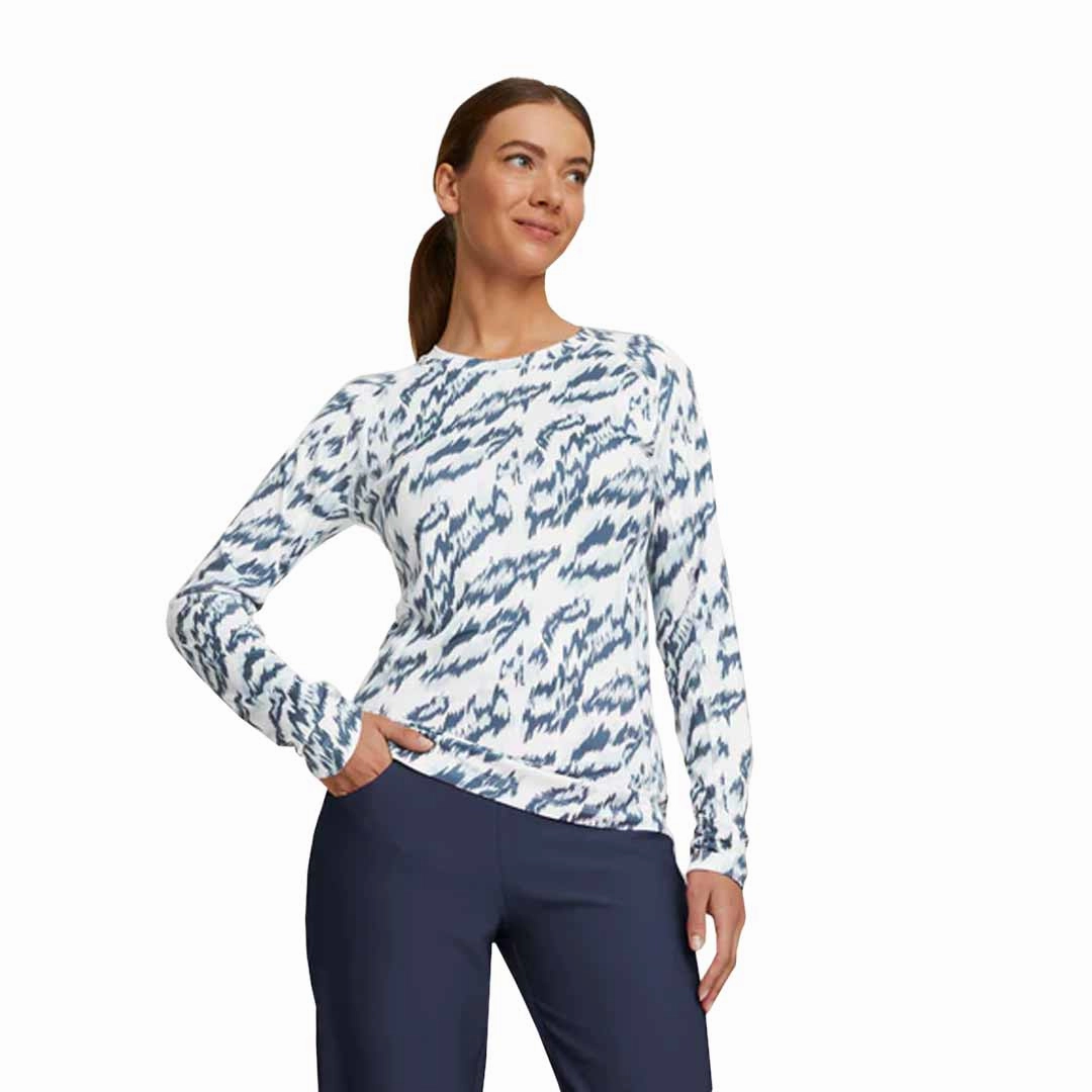 Flexible Elbow Patches Puma - Women's YouV Animal Long Sleeve T-Shirt (539031 01)