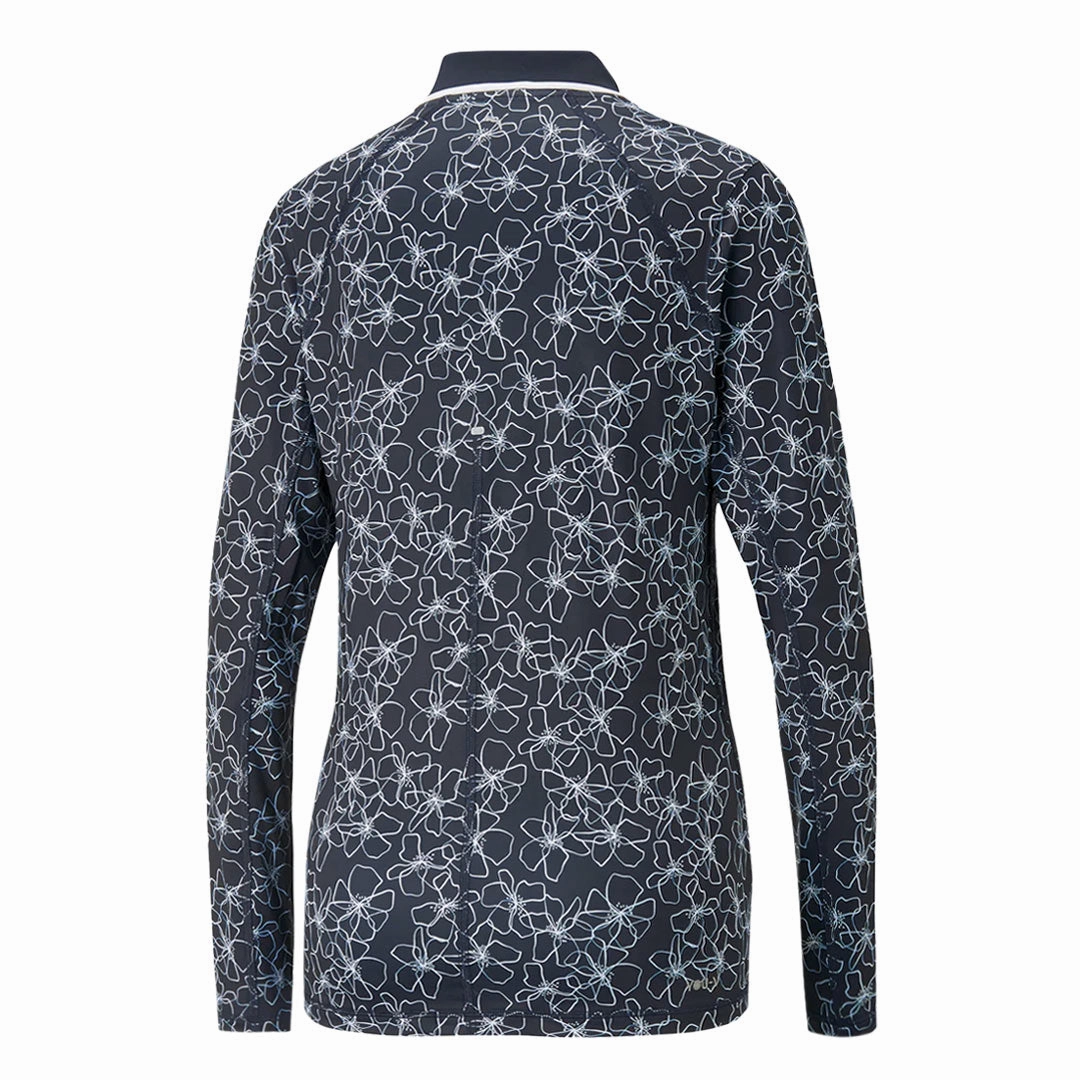 Thermoplastic Elastomer Trim Puma - Women's YouV Island Flower Long Sleeve Polo (539037 01)