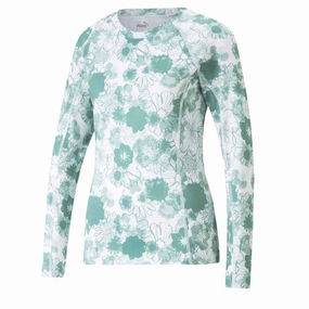 Casual Feel Temperature Adaptive Puma - Women's YouV Lillypad Long Sleeve T-Shirt (539032 02)