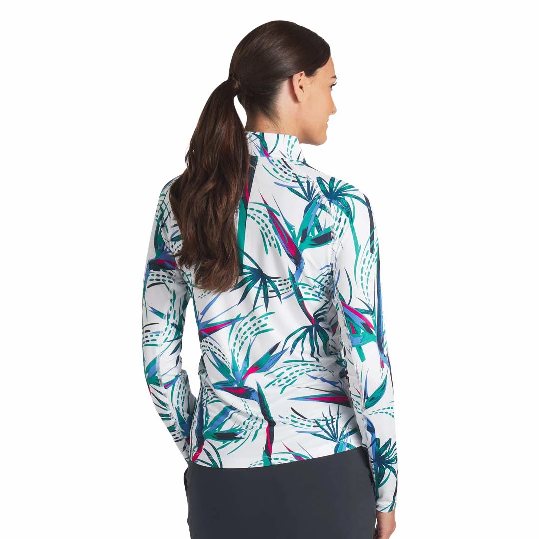 Puma - Women's YouV Paradise 1/4 Zip Sweater (625903 01) Reflective Bands Eco Dye Process