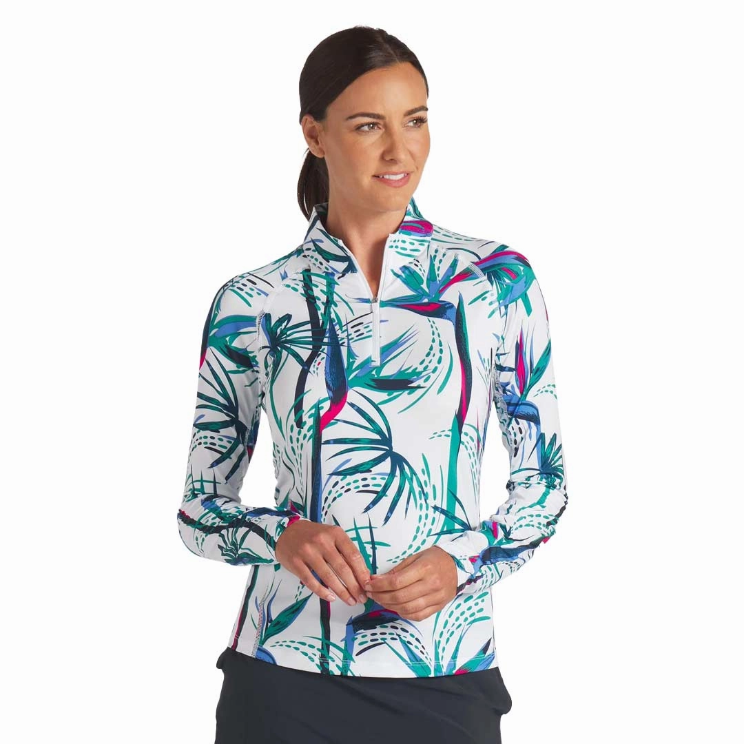Ergonomic Fit Puma - Women's YouV Paradise 1/4 Zip Sweater (625903 01)