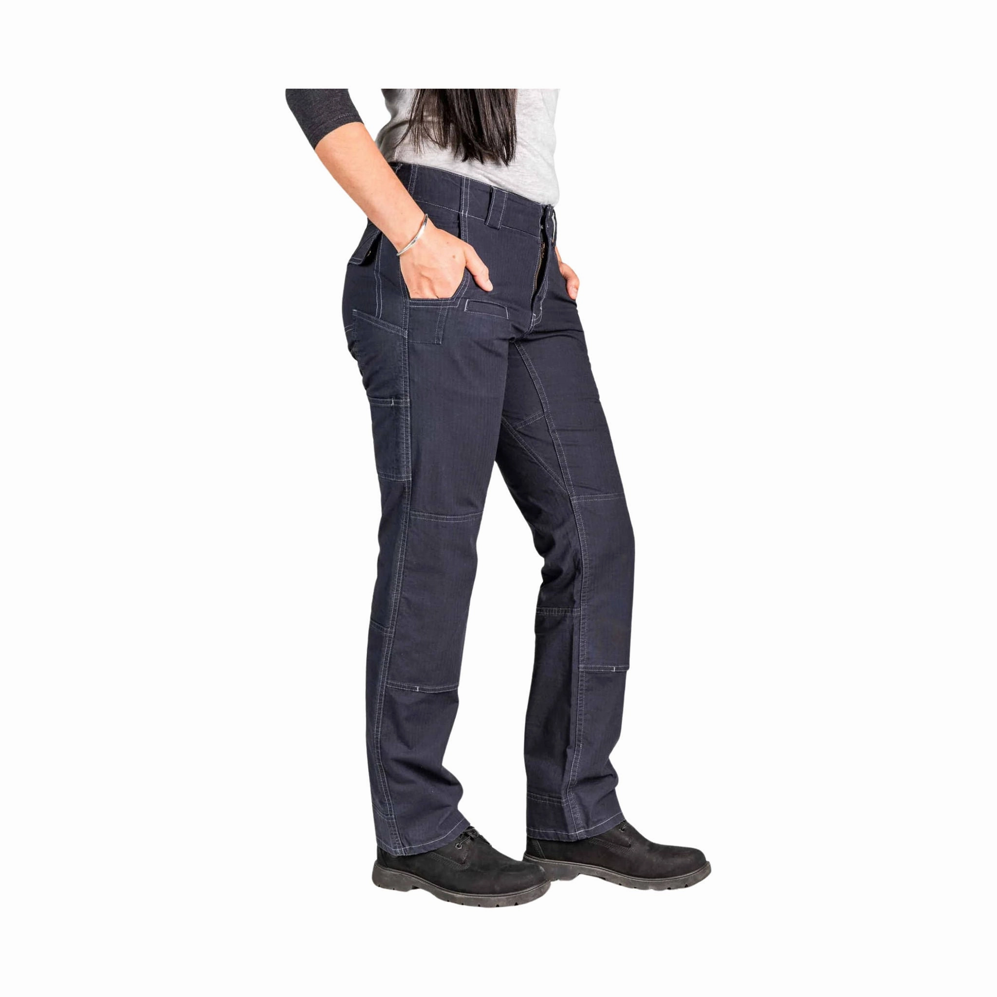 Dovetail Women's Day Construct Lightweight Ripstop Pant - Navy Fit Comfort