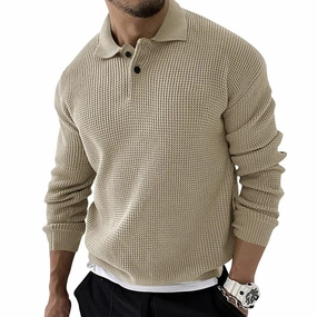 West Louis? Knitted Lapel Casual Business Men Sweater Seasonal Warmth Autumn Layer