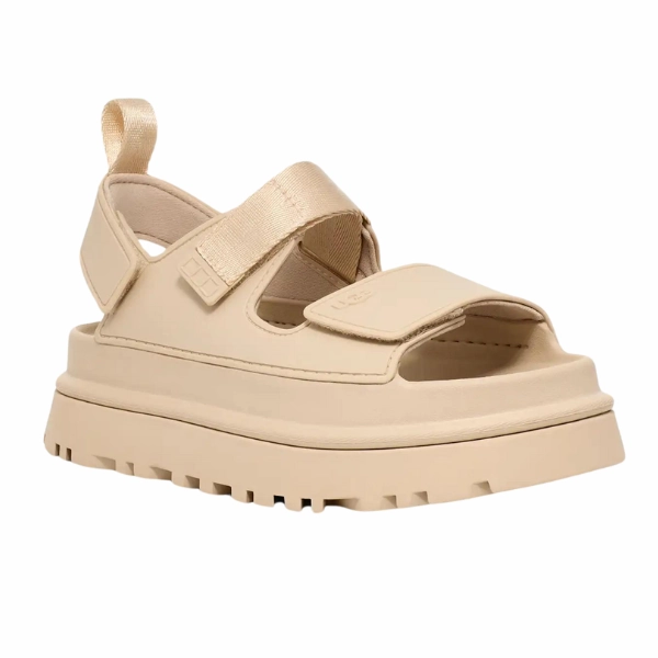 Boardwalk Glam Everyday Comfort UGG Women's Goldenglow Sandal Beige
