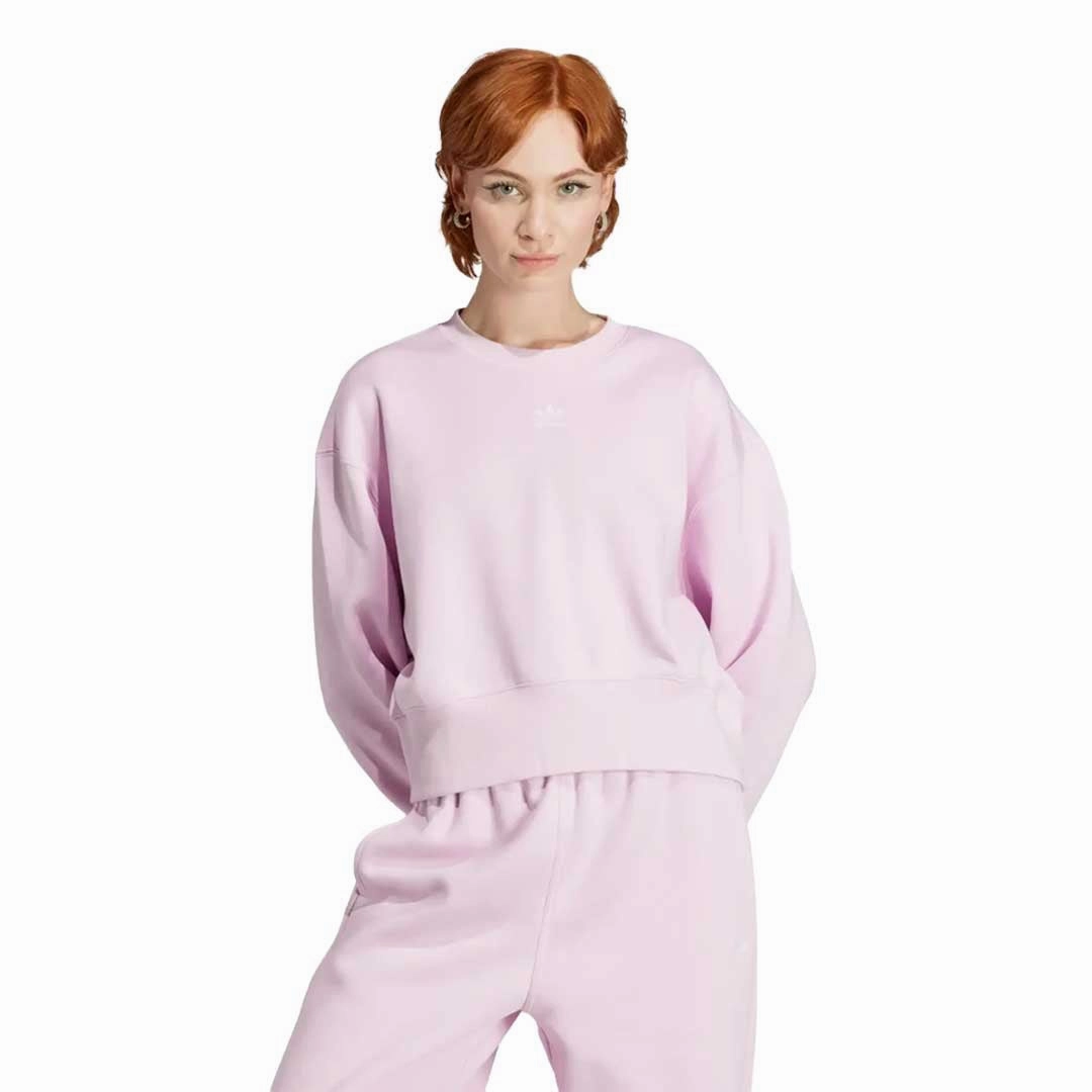 Recycled Material Construction Flexible Fit Wear adidas - Women's Essentials Fleece Sweatshirt (IJ9771)