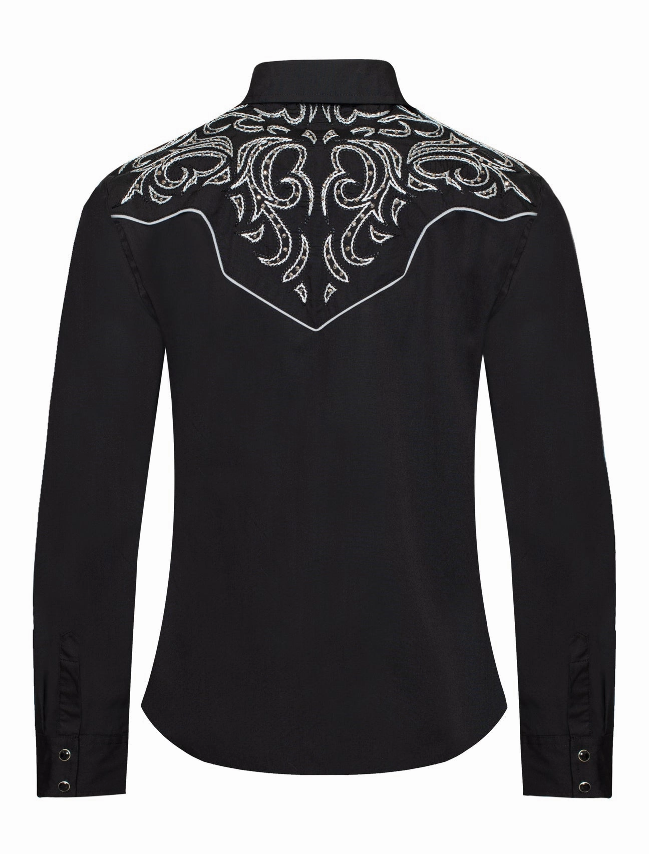 Ladies Fancy Western Blouse w/ Embroidery & Crystal Accents Minimalist Aesthetic