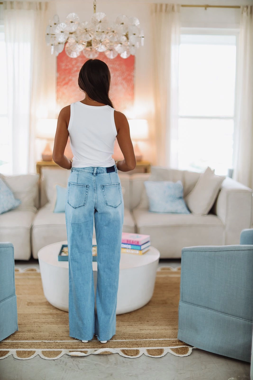 Just My Luck Top - White Taped Neckline