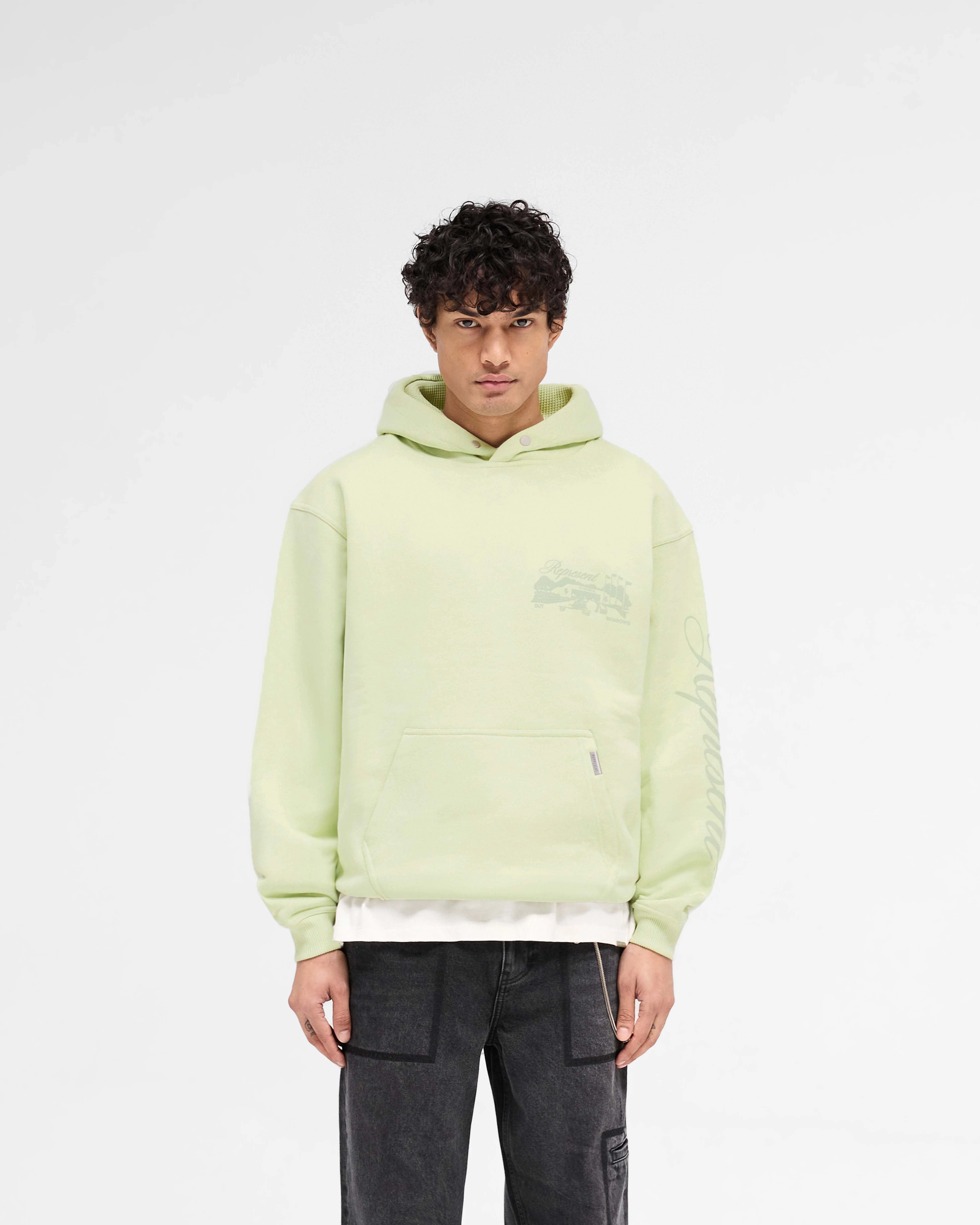 Cozy Core Raceway Hoodie - Matcha