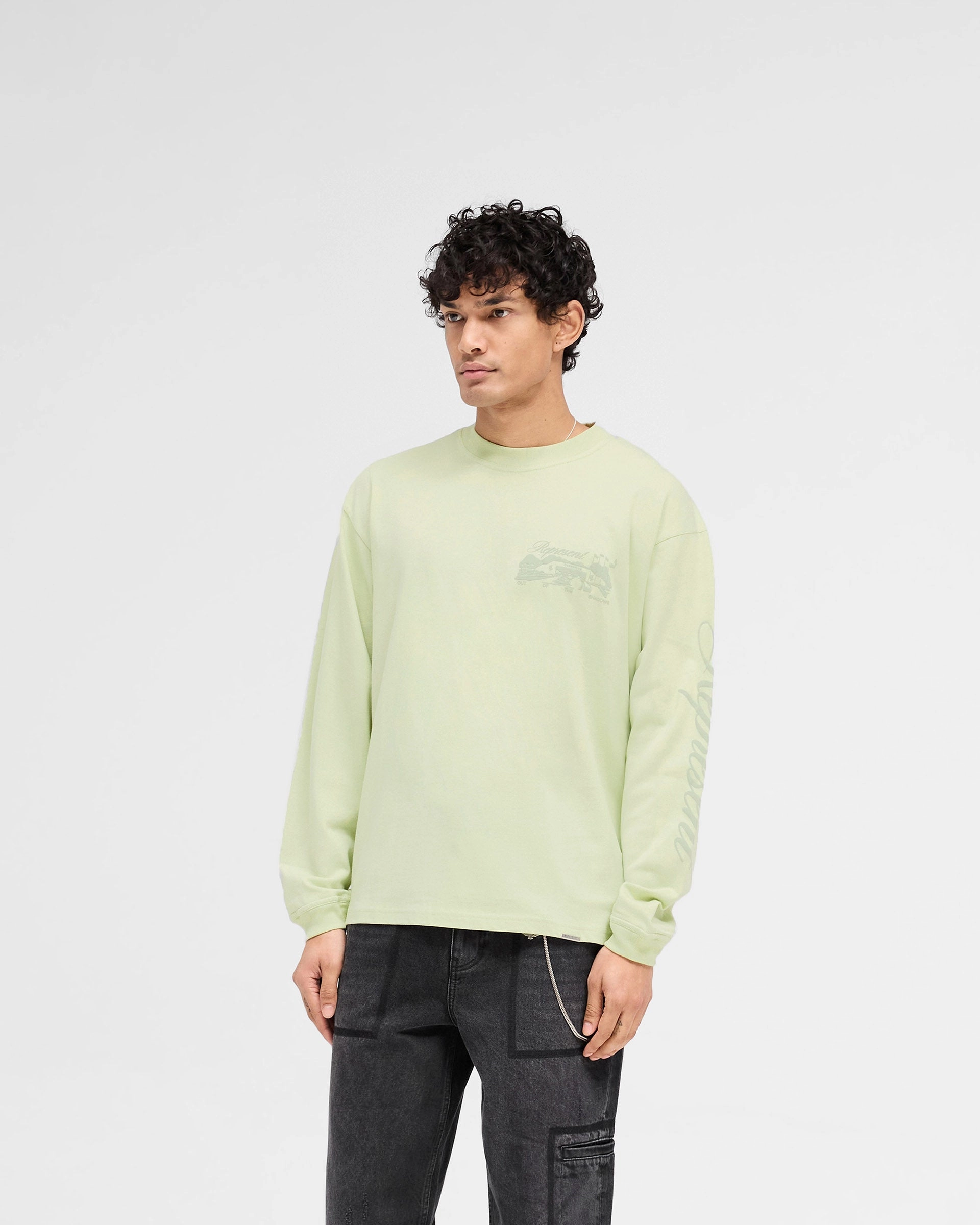 Raceway Long Sleeve T-Shirt - Matcha AntiStaticLining