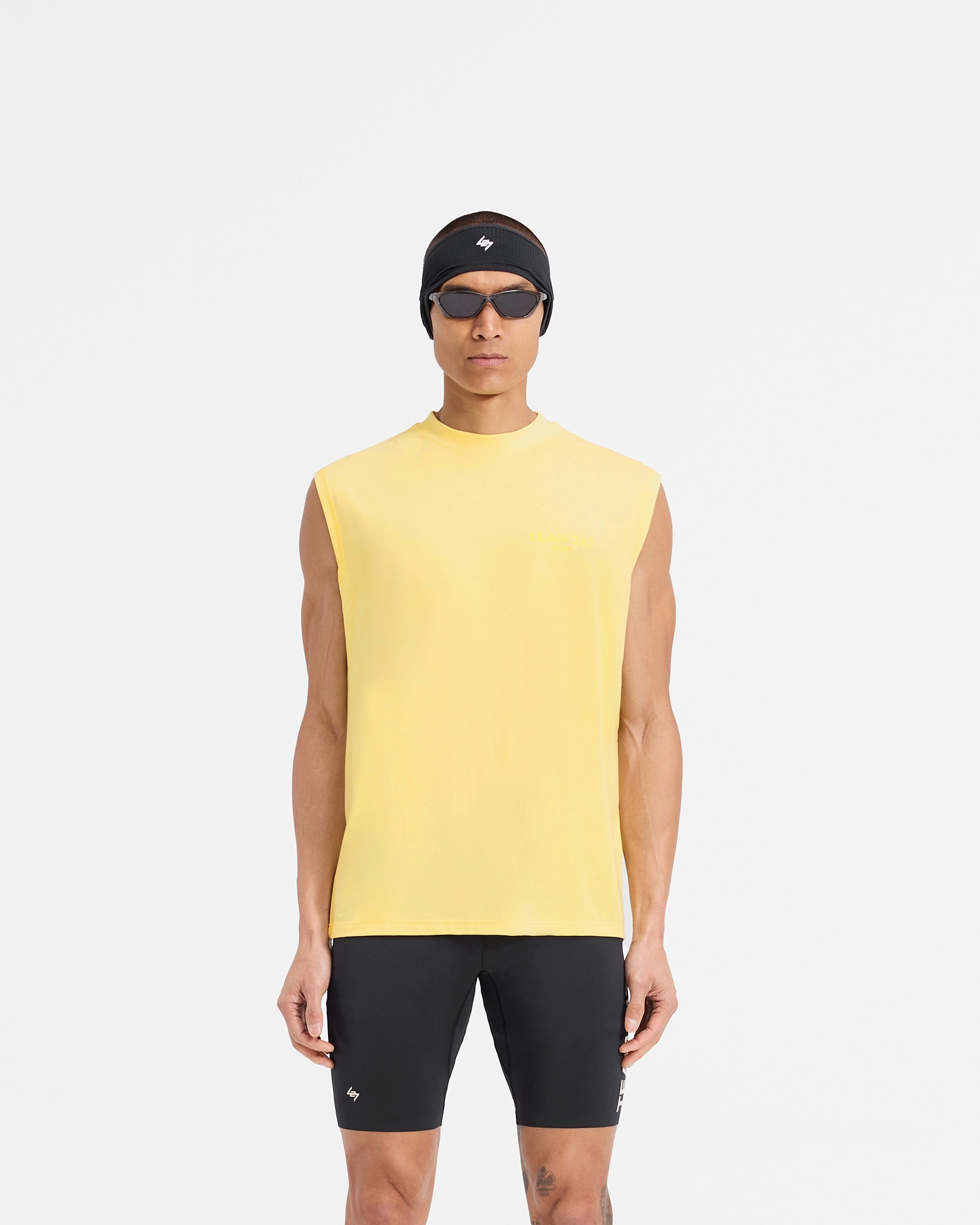 Team 247 Oversized Tank - Lemon Essential Top Essential Fit