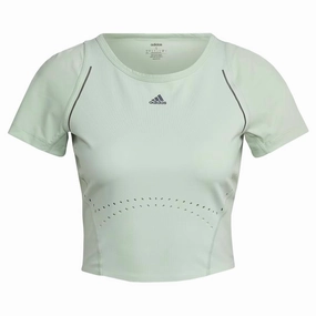 adidas - Women's HIIT 45s Crop T-Shirt (HM8097) Eco Friendly Padding