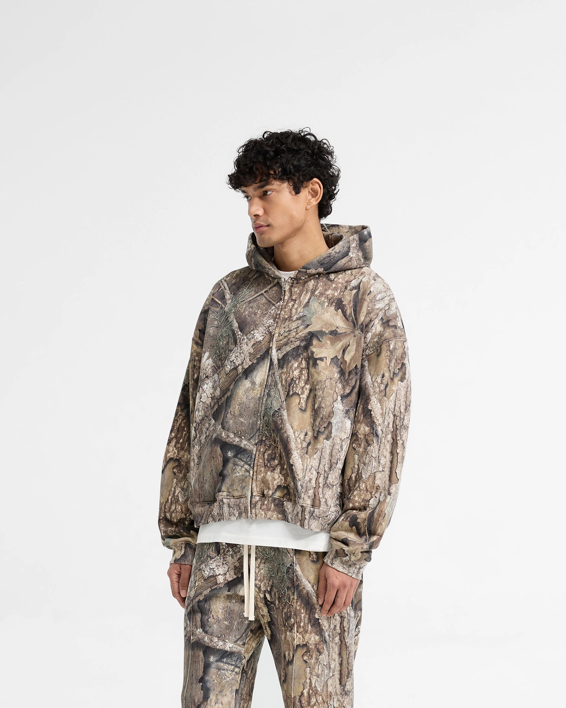 Casual Icon Realtree? Zip Up Camo Boxy Hoodie - Camo