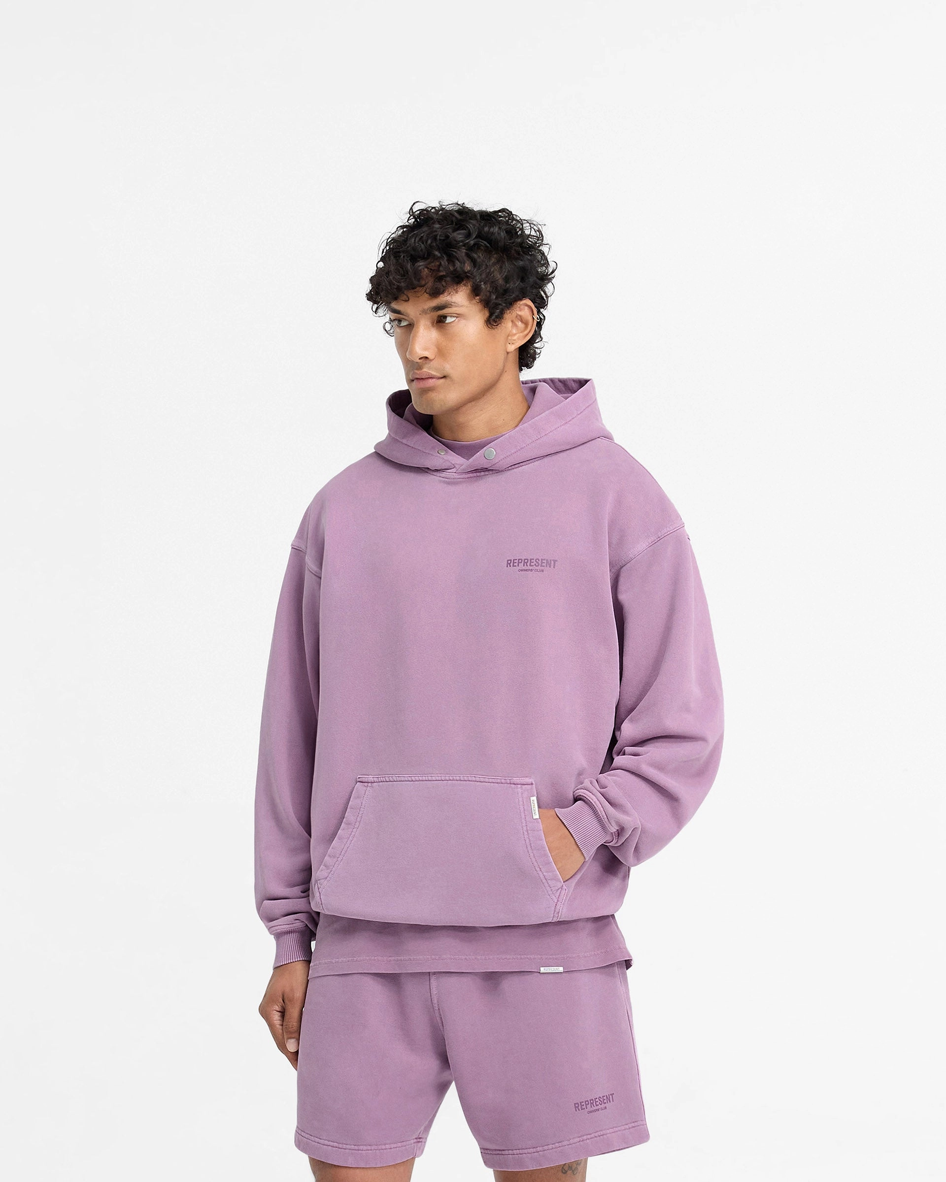 Cozy Energy Numbat - Represent Owners Club Hoodie - Mid Purple