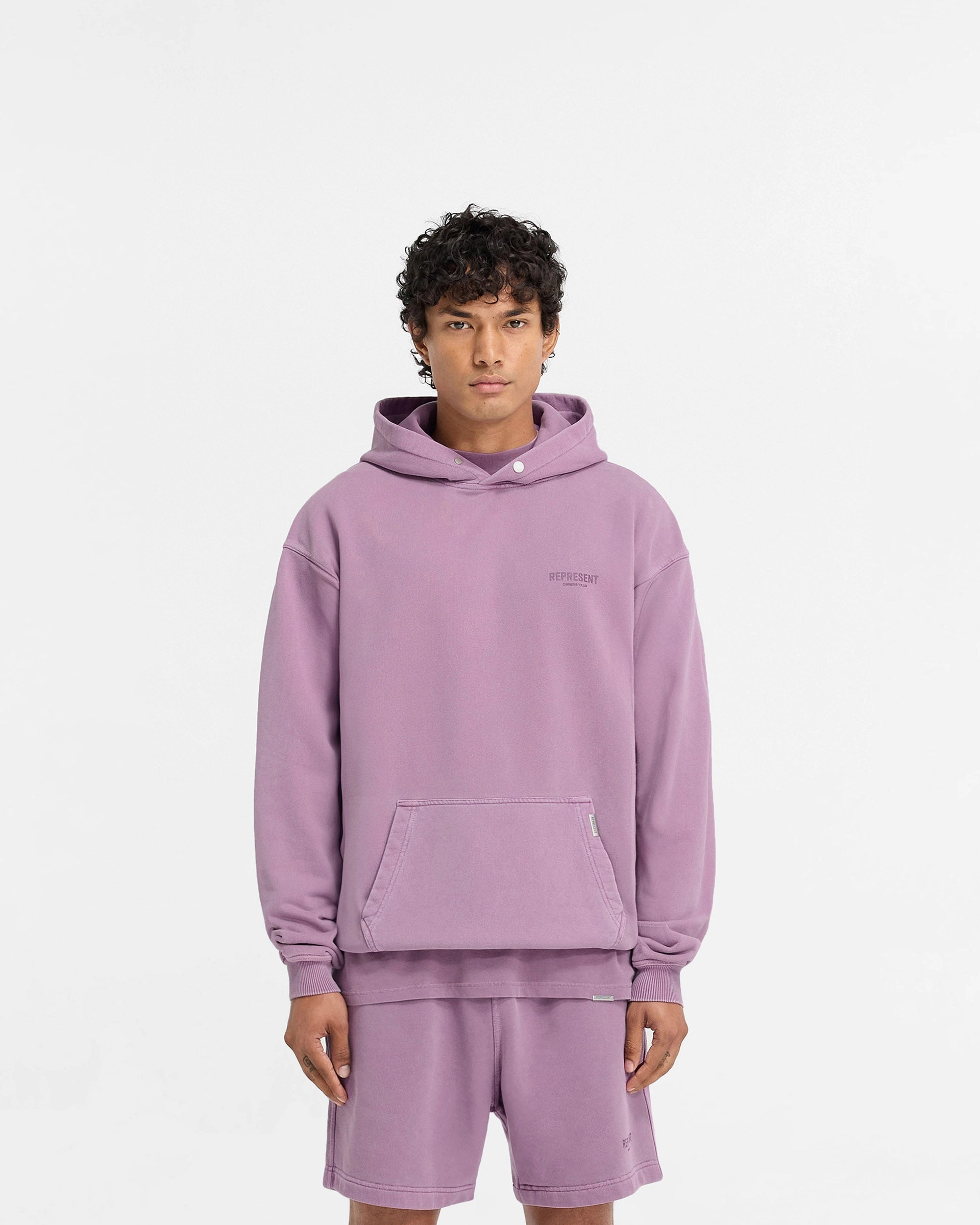 Bright Color Represent Owners Club Hoodie - Mid Purple